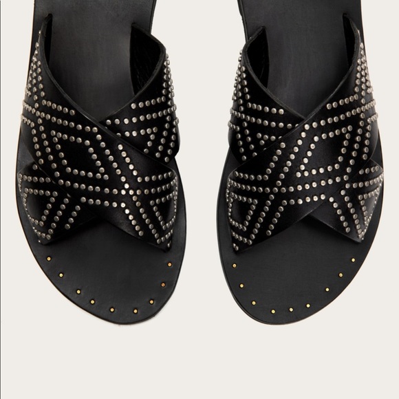 NEW Frye Ally Deco Stud Criss Cross Sandal - Picture 2 of 10